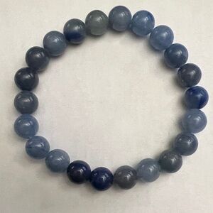 Blue Adventurine Bead Bracelet